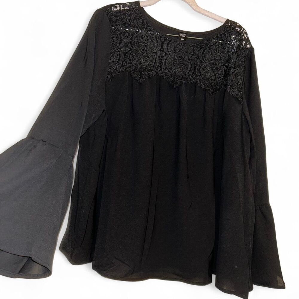 Emory Rose Women's Black Blouse XXL